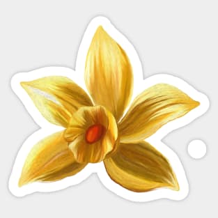 Sweet Vanilla Flower Sticker